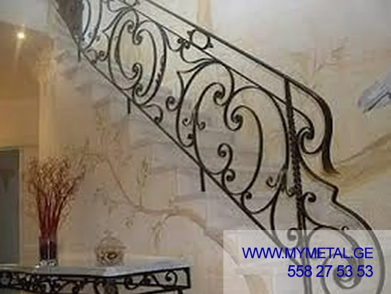 რკინის (ჭედური) მოაჯირი: #014