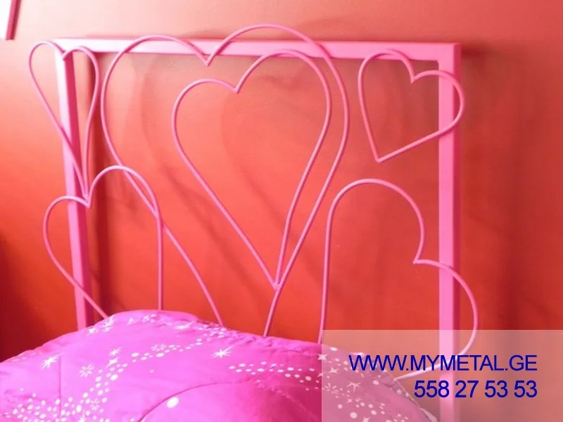რკინის ჭედური საწოლი: #014